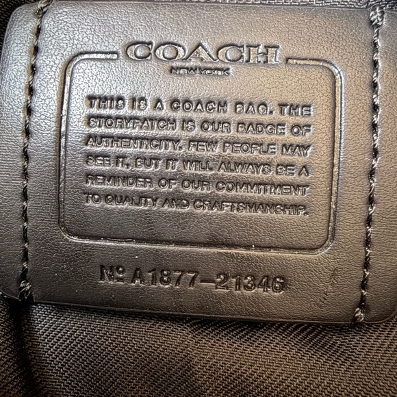 COACH - Fulton Satchel - Genuine Leather Tote Bag (like new) - Picture 4 of 10